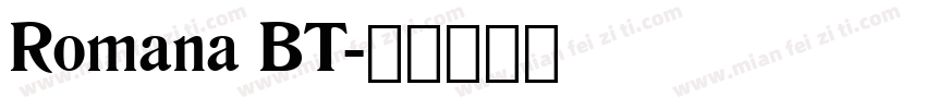 Romana BT字体转换